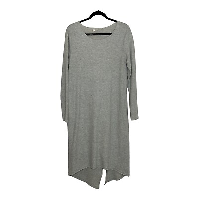 #ad Anthropologie Moth Crossback Sweater Dress Women#x27;s Size M Gray Knit Midi $24.94