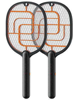 #ad Electric Fly Swatter 3200V Battery Powered Handheld Fly Zapper 3 Layer Prot... $36.33