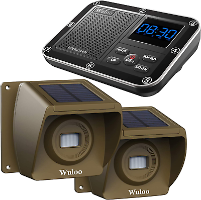 #ad Solar Driveway Alarm Wireless outside 1800Ft Range Outdoor Motion Sensor amp; Dete $100.78