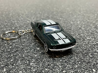#ad 1965 Mustang GT Fastback Green Keychain Diecast Hot Wheels Matchbox $19.99
