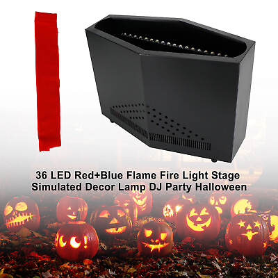 #ad 36 LED RedBlue Flame Fire Light Stage Simulated Decor Lamp Party Halloween L3 $108.99