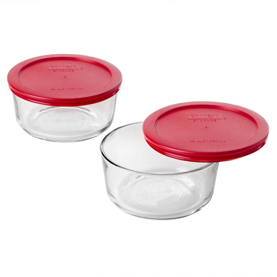 #ad Pyrex Simply Store 4 Cup Glass Bowl Value Pack Set of 2 $82.20