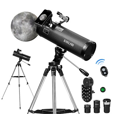 #ad Astronomical Reflector Telescope 114 AZ Mount with Steel Tripod for Adults Gift $119.94