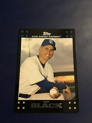 #ad 2007 Topps # 619 BUD BLACK Manager Red Back San Diego Padres $1.95