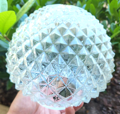 #ad Incredible Textured Glass Globe Ceiling Light Lampshade Cover $39.99
