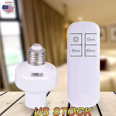 #ad Remote Control Light Lamp Socket E26 E27 Screw Wireless Holder Bulb Switch $43.61