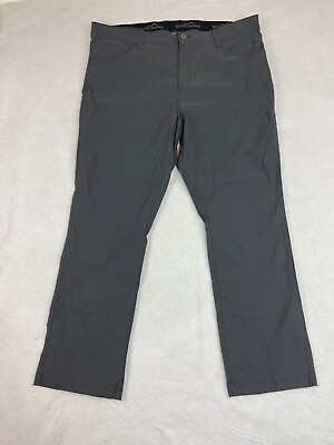 #ad Eddie Bauer Pants Mens 40x30 Gray Nylon Stretch Flex Hiking Comfort Outdoor Good $21.99