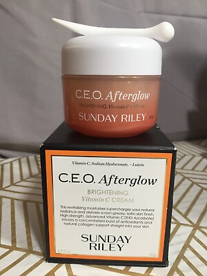 #ad Sunday Riley CEO Afterglow Brightening Vitamin C Cream 1.7oz *OPEN BOX* $34.99
