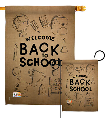 #ad Welcome Back School amp; Education To Class Garden House Yard Flag $78.95