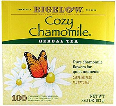 #ad Bigelow Cozy Chamomile Herbal Tea Individually Wrapped Caffeine Free 100 Count $33.00