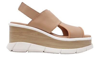 #ad Sorel Womens Beige Joanie 3 Platform Slingback Strappy Sandals Shoes US 7 EU 38 $104.00