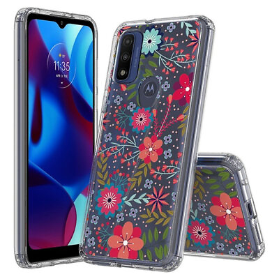 #ad Fusion Shield Tough Snap on Case for Motorola Moto G Play 2023 Flowers $12.59