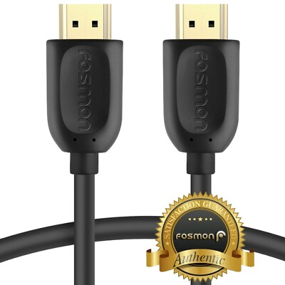 #ad HDMI 3 6 10 15 25 30 50 FT 1.4 4K 3D HDTV PC Xbox ONE PS4 High Speed Cable Plug $6.99