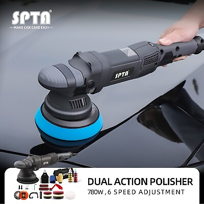 #ad SPTA 5 Inch Dual Action Random Orbital Car Polisher Buffer Machine Polishing Pad $129.99
