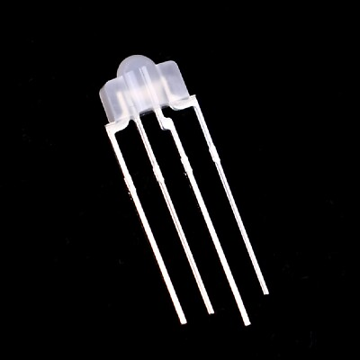 #ad 10pcs 3MM 4pin RGB LED Diffused Red Green Blue Tri Color Common Anode Nipple Pkg $6.29
