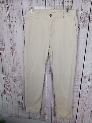#ad Vineyard Vines Pants Boys Size 18 Beige Cotton Blend Pockets $14.00