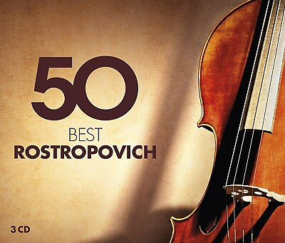 #ad MSTISLAV ROSTROPOVICH 50 Best Rostropovich 3CD NEW Fatpack Classical Cello AU $37.49