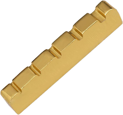 #ad Brass Nut 5 String Slotted Electric Bass Guitar Nut 45mm x 6mm $19.63
