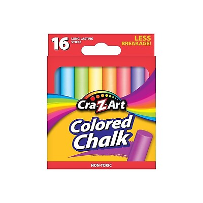 #ad Cra Z Art Classic Colored Chalk Assorted Colors Pack Of 16 Pieces $2.22