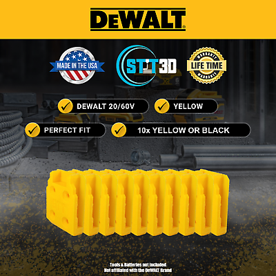 #ad 10 Piece: DeWALT 20v 60v Tool Holder Hanger Mount Yellow Perfect Fit $14.50