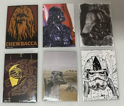 #ad Star Wars Card Fun 2023 Trading Card Lot of 6 Darth Vader Stormtrooper Chewy $11.99
