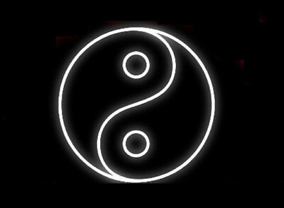 #ad 12quot;x12quot; Acupuncture Yin Yang Neon Sign Acrylic Light Lamp Poster Display ZS1311 $79.98