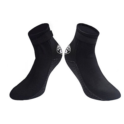 #ad 1 Pair Neoprene Dive Socks Long Warm Free Adjustment Diving Socks Wear Resistant $11.99