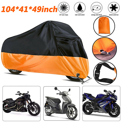 #ad XXL Motorcycle Cover Waterproof For Harley Davidson Outdoor Rain UV Protector $15.90