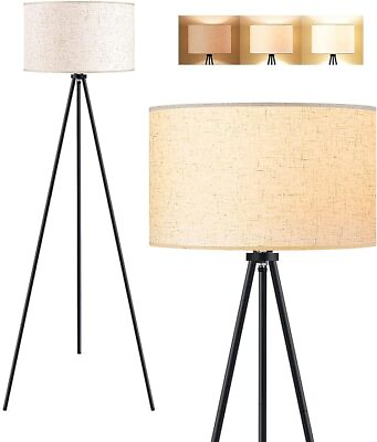 #ad Floor Lamp for Living Room Tripod Floor Lamp 15W LED Bulb 3 Levels Dimmable $45.99