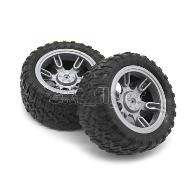 #ad 4pcs 60*3mm Rubber Wheel Car Tire Toy Wheels Model Robot Part DIY RC Vehicle $6.64