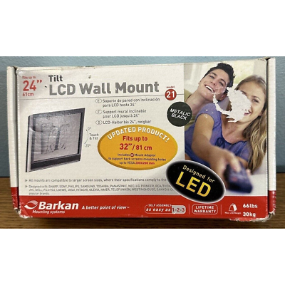 #ad Tilt LCD Wall Mount For Up To 24” TV With Hardware Everything In Box EUC $14.99