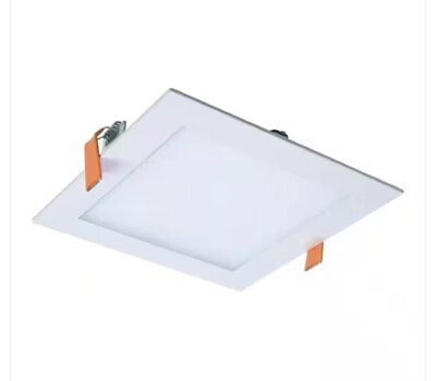#ad Halo HLB 6 in Square Color Selectable Canless Recessed Integrated LED Dimmable $19.95