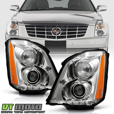 #ad 2006 2011 Cadillac DTS HID Xenon Projector Headlights Headlamps Pair LeftRight $282.96