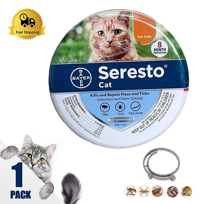 #ad New Seresto³ Flea³ and Tick³ Collar for Cats 8 Month Protection Collars US Ship $20.95