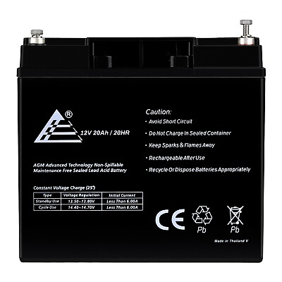#ad 12V 20Ah Battery for Jump n Carry JNC660 JNCAIR JNC 660 $41.99