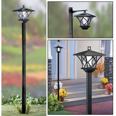 #ad NEW SOLAR STREET LED LAMP POST 2 MOUNTS 5#x27; TALL SET AT MULTIPLE HEIGHTS $29.95