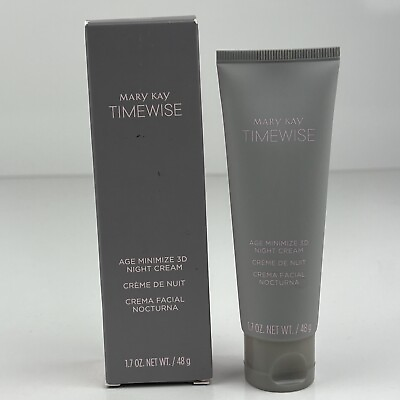 #ad Mary Kay TimeWise Age Minimize 3D Night Cream Combination to Oily 1.7oz NEW $14.99