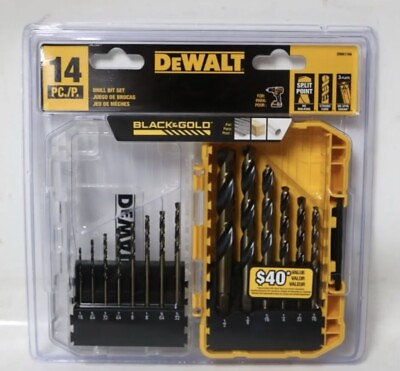 #ad Dewalt Black And Gold Drill Bit Set 14 Piece SHIPS TODAY 📦 $16.99