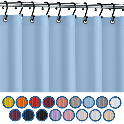 #ad #ad HEAVY DUTY MILDEW FREE VINYL WATERPROOF SHOWER CURTAIN LINER WITH MAGNETS NEW $12.99