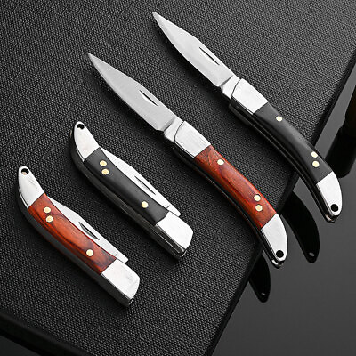 #ad 1Pc Mini Stainless Steel Folding Pocket Knife Outdoor Camping Survival Tool $4.39