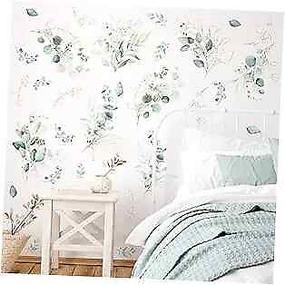 #ad Green Leaves Wall Decals Modern Leaves Wall Stickers for Living Green amp; Gold $24.35