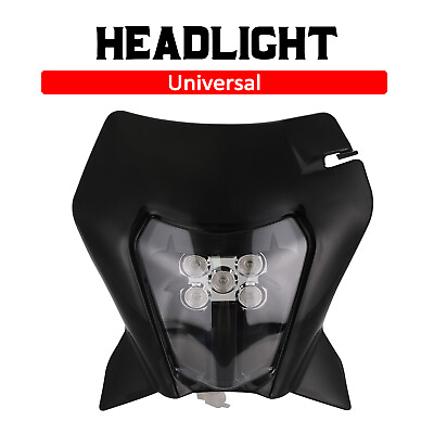 #ad LED Headlight Universal for EXC250 SX250 SXF250 EXC450 SX350 SXF450 EXC525 Black $58.99