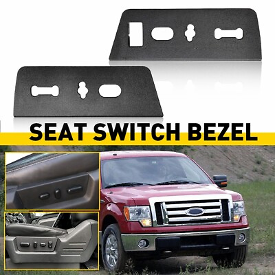 #ad For 2009 2014 Ford Driver amp; Passenger F 150 Front Seat Switch Housing TRIM BEZEL $36.99