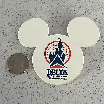 #ad Delta Airlines Official Of Walt Disney World Plastic Pin Pinback Button #45799 $5.60