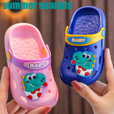 #ad Summer School Beach Clogs For Boys Girls Kids Toddlers Pool Shoes Garden Sandals $12.89