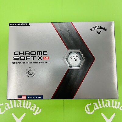 #ad NEW Callaway Chrome Soft X LS Golf Balls Tour Performance 1 Dozen $37.99