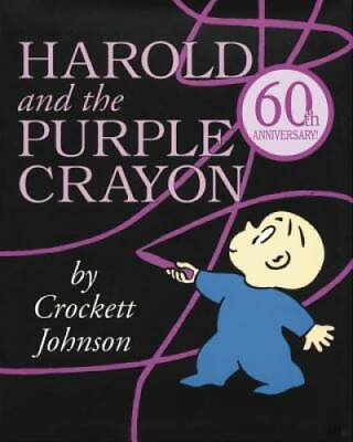 #ad Harold and the Purple Crayon Hardcover By Johnson Crockett GOOD $3.98
