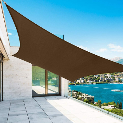 #ad Sun Sail Shade Canopy Rectangle 10#x27; X 13#x27; 185GSM Shade Sail for Patio Deck Yard $56.99