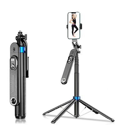 #ad 71quot; Phone Tripod amp; Selfie Stick Tripod Stand with Remote 1 4quot; Screw Thread A... $44.40