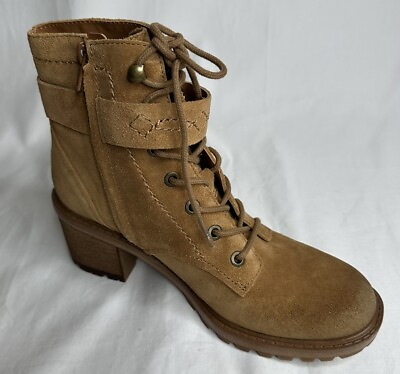 #ad Zodiac Womens Gemma Latte Su Le Zipper Boots Shoes 6.5m $60.00